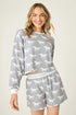 Pj Salvage Boyfriend Boxer Horse Print Shorts Set